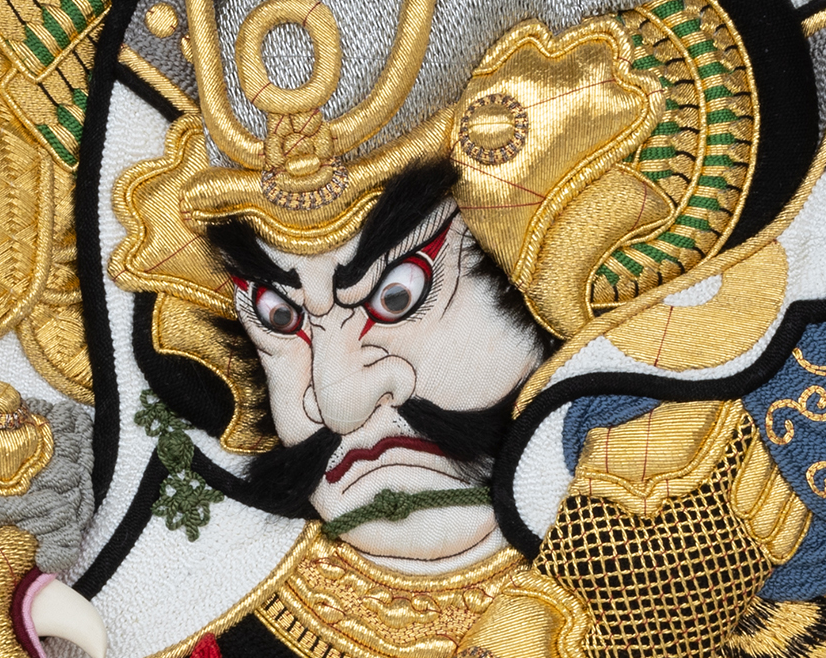 ふとん太鼓　高欄掛け　刺繍　祭り　竹に虎　アンティーク　ヴィンテージ　2枚セット ふとん太鼓 高欄掛け 刺繍 祭り 竹に虎 アンティーク ヴィンテージ